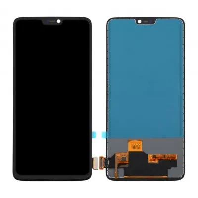 LCD with Touch Screen for OnePlus 6 - White (display glass combo folder) by Sparestream