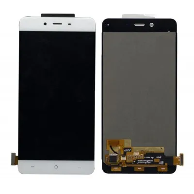 LCD with Touch Screen for OnePlus X - White (display glass combo folder) by Sparestream
