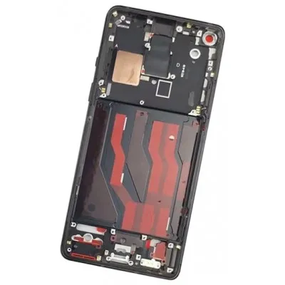 LCD Frame Middle Chassis for OnePlus 8 - Black by Sparestream