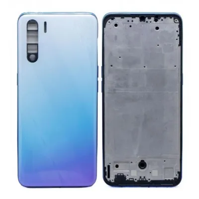 Full Body Housing for Oppo F15 - White by Sparestream