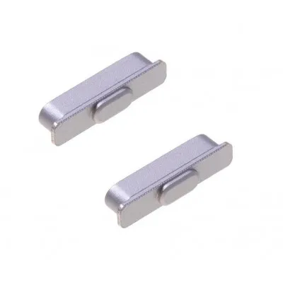 Volume Side Button Outer for Oppo F19 Pro Silver - Plastic Key by Sparestream