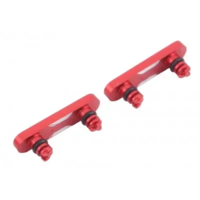 Volume Side Button Outer for Apple iPhone 13 mini Red - Plastic Key by Sparestream