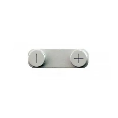 Volume Side Button Outer for Apple iPhone 5 Silver - Plastic Key by Sparestream