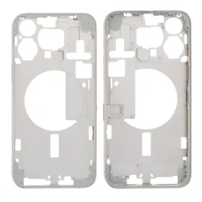 LCD Frame Middle Chassis for Apple iPhone 14 Pro Max - Silver by Sparestream