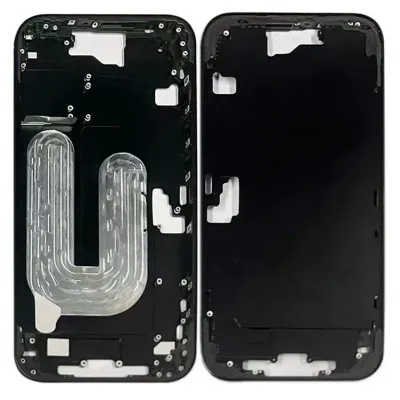 LCD Frame Middle Chassis for Apple iPhone 16 Plus - Black  by Sparestream
