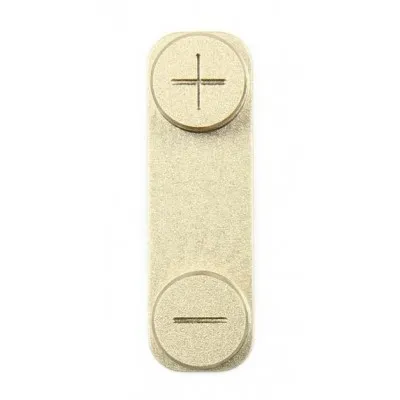 Volume Side Button Outer for Apple iPhone 5s Gold - Plastic Key by Sparestream