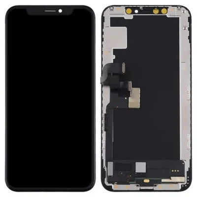 LCD with Touch Screen for Apple iPhone XS - Black (display glass combo folder) by Sparestream