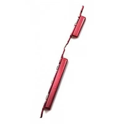 Volume Side Button Outer for Samsung Galaxy M01 Red - Plastic Key by Sparestream