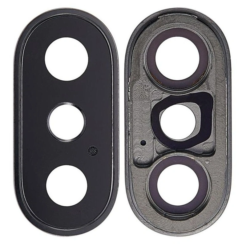 Camera Lens Glass with Frame for Apple iPhone X 256GB Black By Sparestream