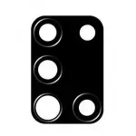 Camera Lens Oppo A74 5G Black by Sparestream