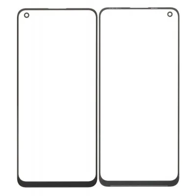 Front Glass for Realme 8 5G - Black by Sparestream