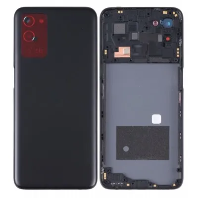 Back Panel Cover for Oppo A56 5G - Black By Sparestream