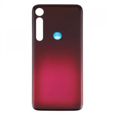 Back Panel Cover for Motorola Moto G8 Plus - Red by Sparestream