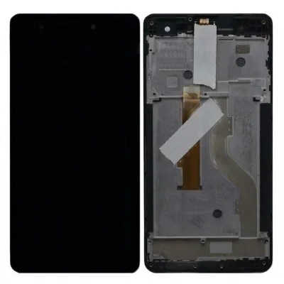 LCD with Touch Screen for Lava Z1 - Black (display glass combo folder) by Sparestream