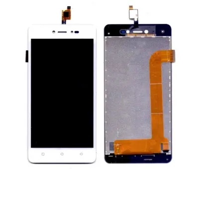 LCD with Touch Screen for Lava Z60 - White (display glass combo folder) by Sparestream