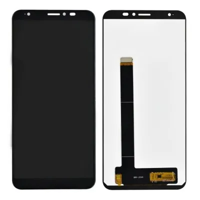 LCD with Touch Screen for Lava Z91 - White (display glass combo folder) by Sparestream