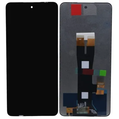 LCD with Touch Screen for Lava Blaze 2 5G - Black (display glass combo folder) by Sparestream