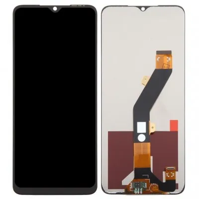 LCD with Touch Screen for Tecno Pop 7 Pro White by Sparestream