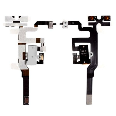 Flex Cable For Apple iPhone 4s - White by Sparestream