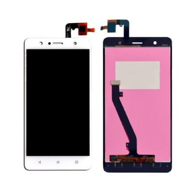 LCD with Touch Screen for Lenovo K8 Plus - White (display glass combo folder) by Sparestream