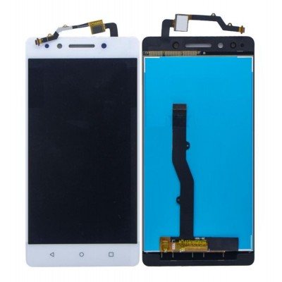 LCD with Touch Screen for Lenovo K8 Note - White (display glass combo folder) by Sparestream