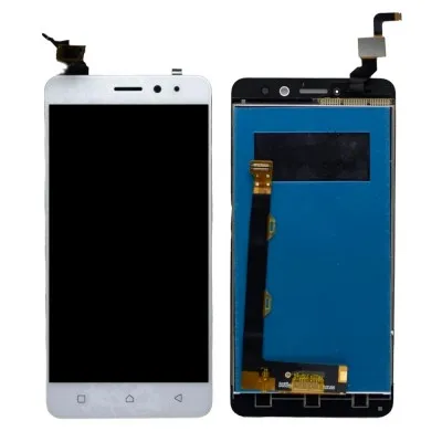 LCD with Touch Screen for Lenovo K6 Power - White (display glass combo folder) by Sparestream