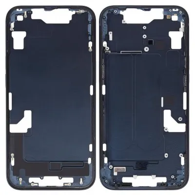 LCD Frame Middle Chassis for Apple iPhone 14 - Black By Sparestream