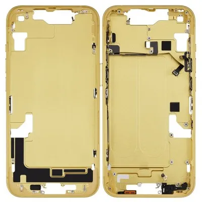LCD Frame Middle Chassis for Apple iPhone 14 - Yellow By Sparestream