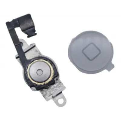 Home Button Complete for Apple iPhone 5c White - Outer Plastic with Inner Flex by Sparestream