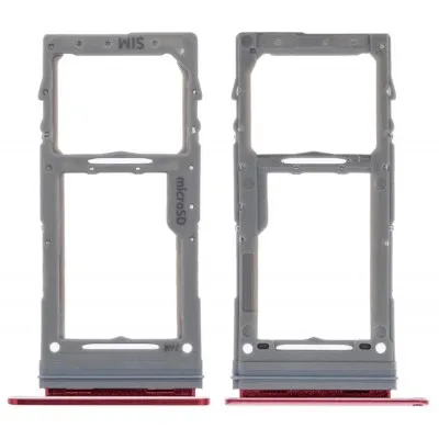 SIM Card Holder Tray for Samsung Galaxy Note 10 Lite - Red by Sparestream