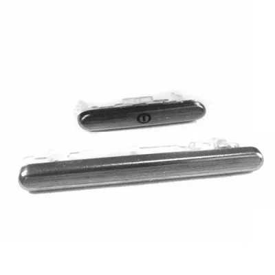 Volume Side Button Outer for Lenovo S5 White- Plastic Key by Sparestream