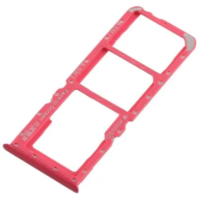 SIM Card Holder Tray for Oppo A3s - Red by Sparestream