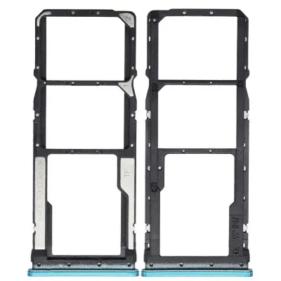 SIM Card Holder Tray for Xiaomi Redmi Note 9 Pro - Blue by Sparestream