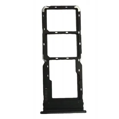 SIM Card Holder Tray for Vivo T1x 4G - Black by Sparestream