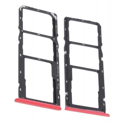SIM Card Holder Tray for Realme C12 - Red By Sparestream