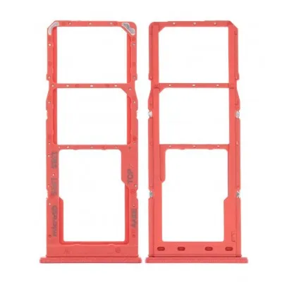 SIM Card Holder Tray for Samsung Galaxy A12 - Red by Sparestream