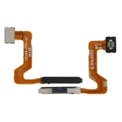 Fingerprint Sensor with Flex Cable for Oppo A52 Black by Sparestream