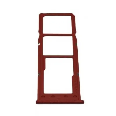 SIM Card Holder Tray for Samsung Galaxy M02 - Red by Sparestream