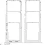 SIM Card Holder Tray for Samsung Galaxy A13 5G - White by Sparestream
