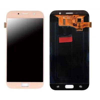 LCD with Touch Screen for Samsung Galaxy A7 2017 - Peach (display glass combo folder) by Sparestream
