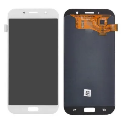 LCD with Touch Screen for Samsung Galaxy A7 2017 - White (display glass combo folder) by Sparestream