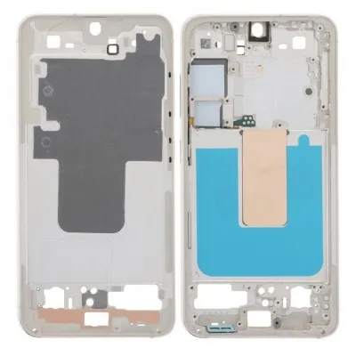 LCD Frame Middle Chassis for Samsung Galaxy S23 5G - Cream By Sparestream