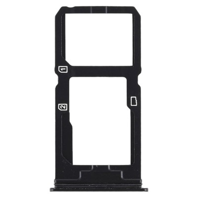 SIM Card Holder Tray for Vivo X20 - Black by Sparestream