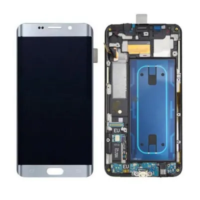 LCD with Touch Screen for Samsung Galaxy S6 Edge Plus - White(display glass combo folder) By Sparestream