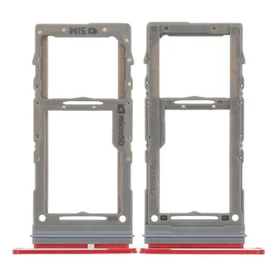 SIM Card Holder Tray for Samsung Galaxy S20 Plus - Red By Sparestream