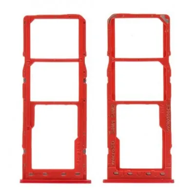 SIM Card Holder Tray for Samsung Galaxy A10s - Red by Sparestream