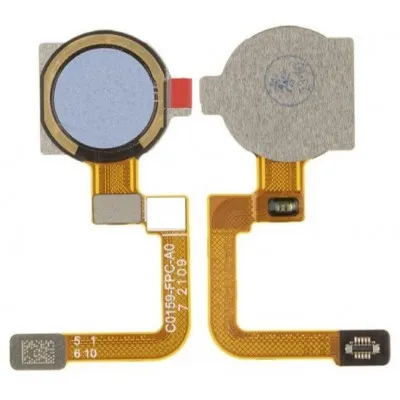 Fingerprint Sensor with Flex Cable for Realme C25s Black By Sparestream