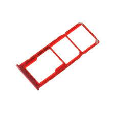 SIM Card Holder Tray for Vivo Y15 2019 - Red by Sparestream
