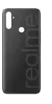 Back Panel Cover for Realme Narzo 10A - Black by Sparestream