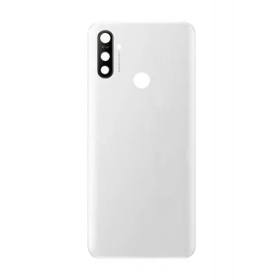 Back Panel Cover for Realme Narzo 10A - White by Sparestream